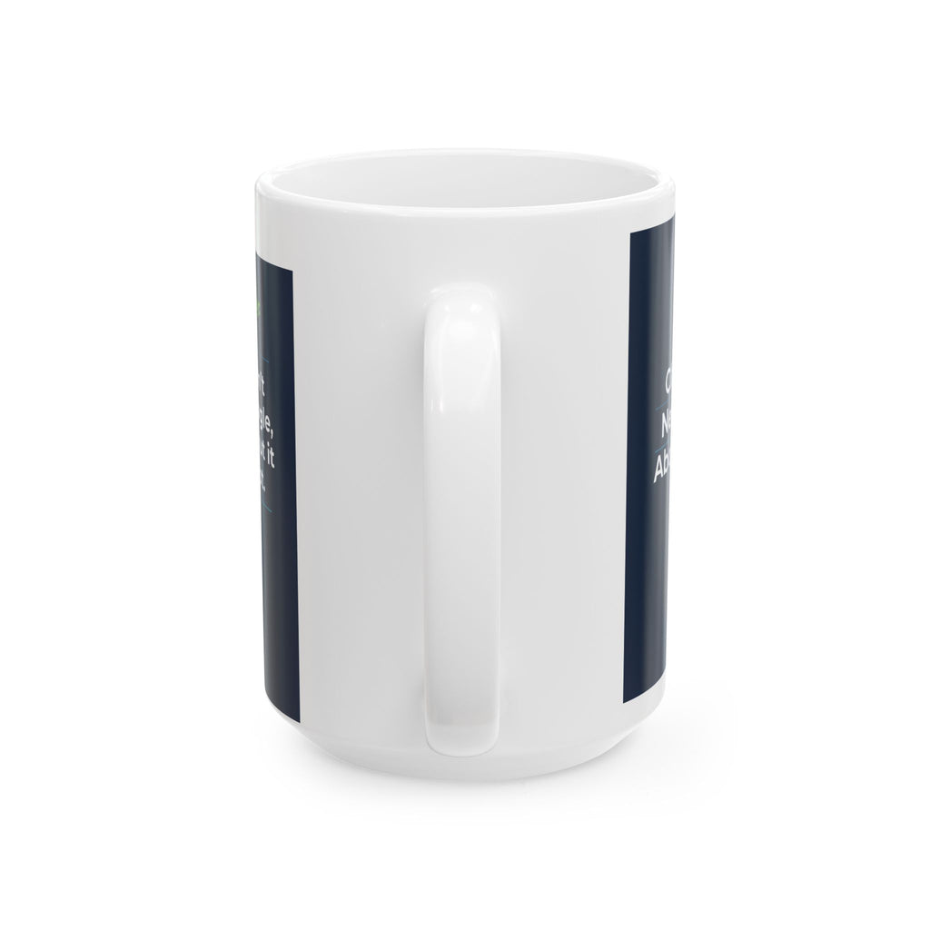 Mug featuring "We Don't Talk Privacy" AI humor design by AIronic, gallery view 6