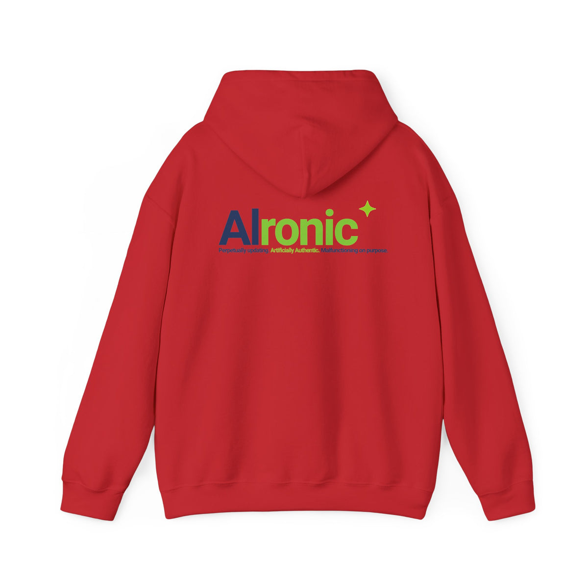Hoodie featuring "AIronic Logo" AI humor design by AIronic, gallery view 42