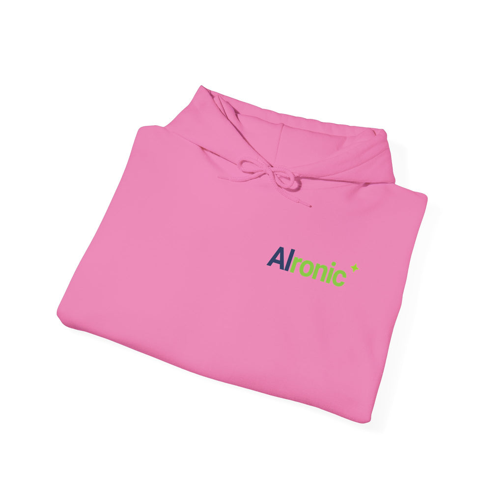Hoodie featuring "AIronic Logo" AI humor design by AIronic, gallery view 38